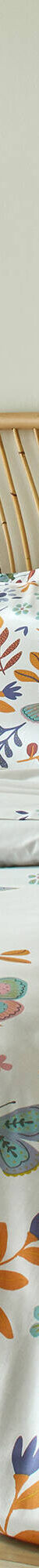 Linge de lit Envolée en coton à motifs papillons (blanc) Linge de lit Envolée en coton à motifs papillons (blanc)